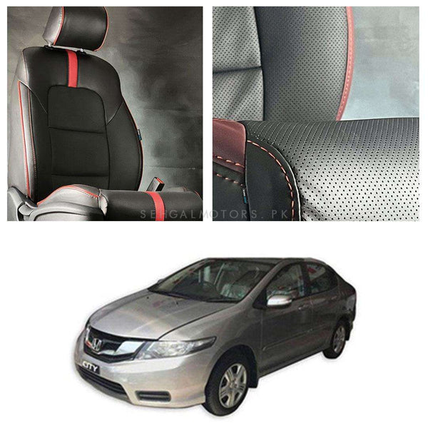 Honda City Type R Black Red Seat Covers - Model 2017-2020