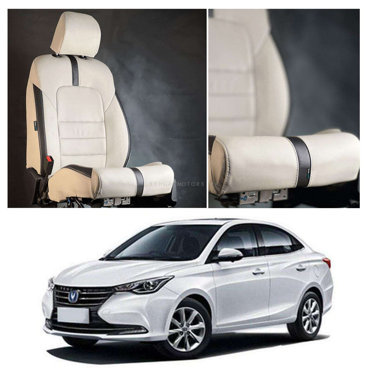 Changan Alsvin Type R Beige Black Seat Covers - Model 2021-2024