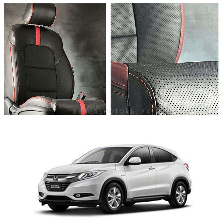 Honda Vezel Type R Black Red Seat Covers - Model 2013-2021