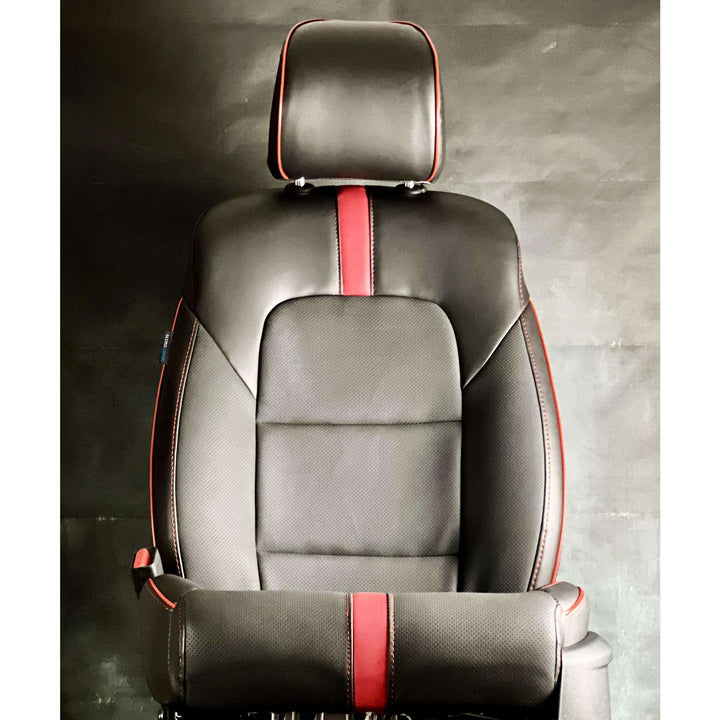 Isuzu D-Max Type R Black Red Seat Covers - Model 2018-2021