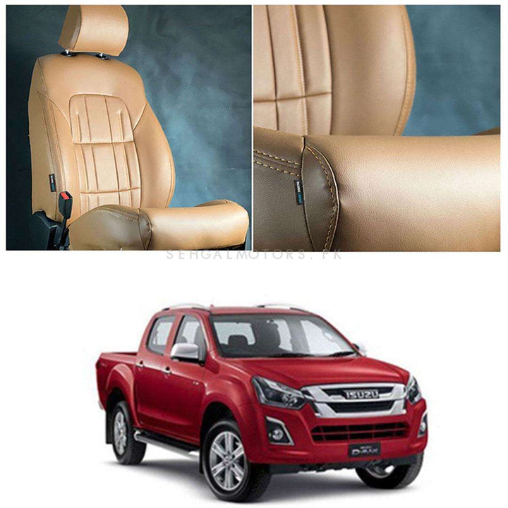 Isuzu D-Max Audi Style Brown Brown Seat Covers - Model 2018-2021