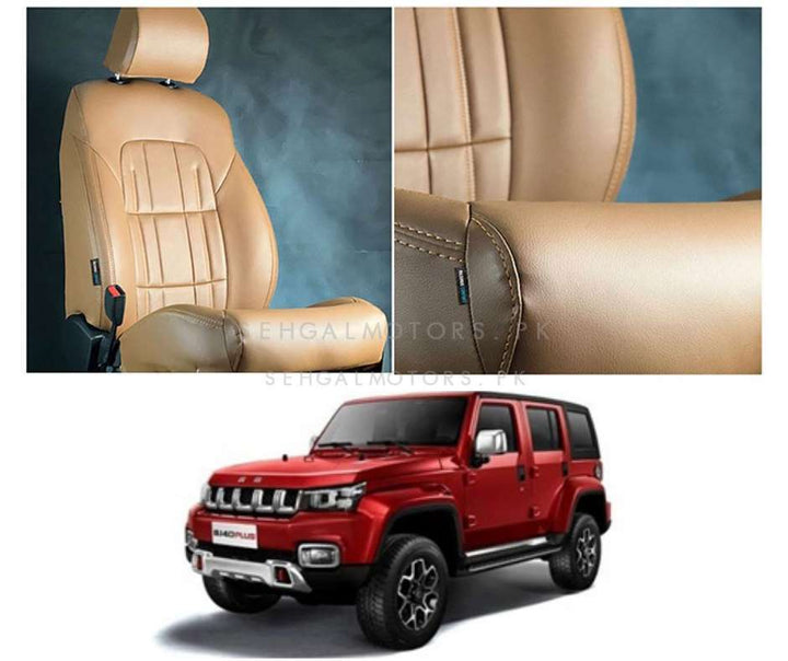 BAIC BJ40 Audi Style Brown Brown Seat Covers - Model 2021-2022