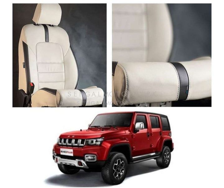 BAIC BJ40 Type R Beige Black Seat Seat Covers - Model 2021-2022