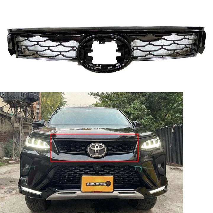 Toyota Fortuner Legender OEM Front Bumper With Lower Plate Without DRL - Model 2016-2022