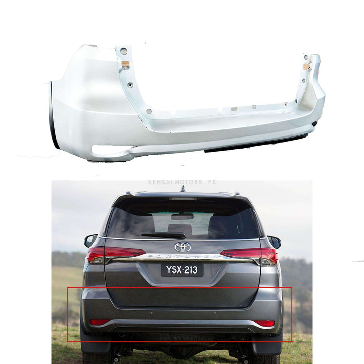 Used Toyota Fortuner Genuine Back Bumper - Model 2016-2023