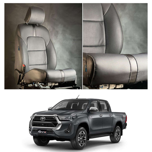 Toyota Hilux Revo/Rocco Type R Black Black Seat Covers