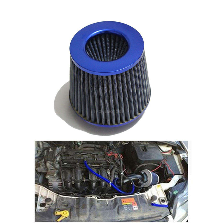 Universal Car Cold Air Intake Filter - Blue