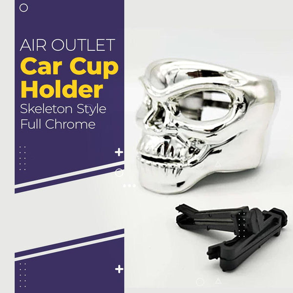 Air Outlet Car Cup Holder Skeleton Style Full Chrome SehgalMotors.pk