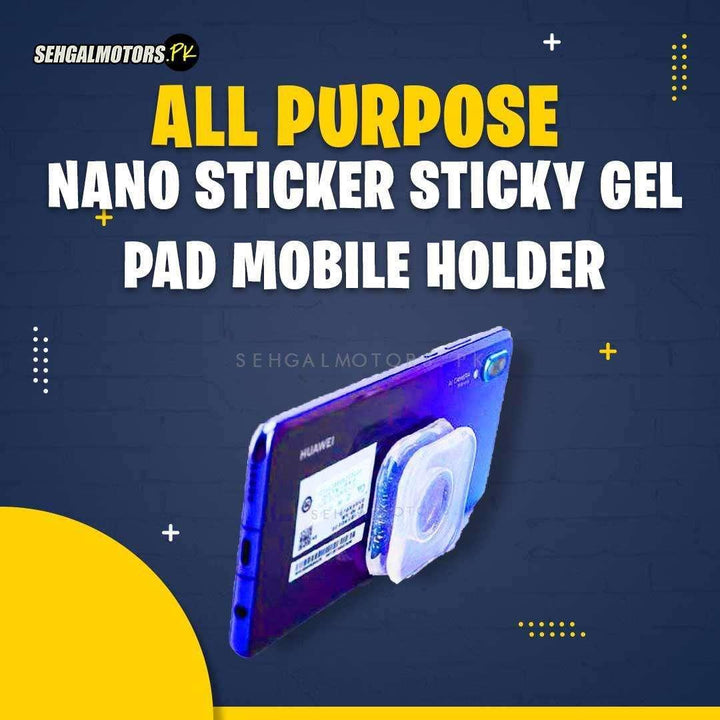 All Purpose Nano Sticker Sticky Gel Pad Mobile Holder SehgalMotors.pk