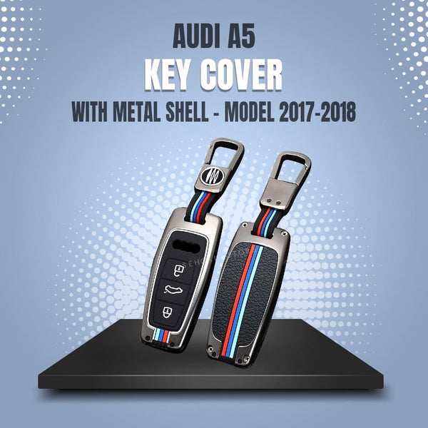 Audi A5 Key Cover With Metal Shell - Model 2017-2018 SehgalMotors.pk