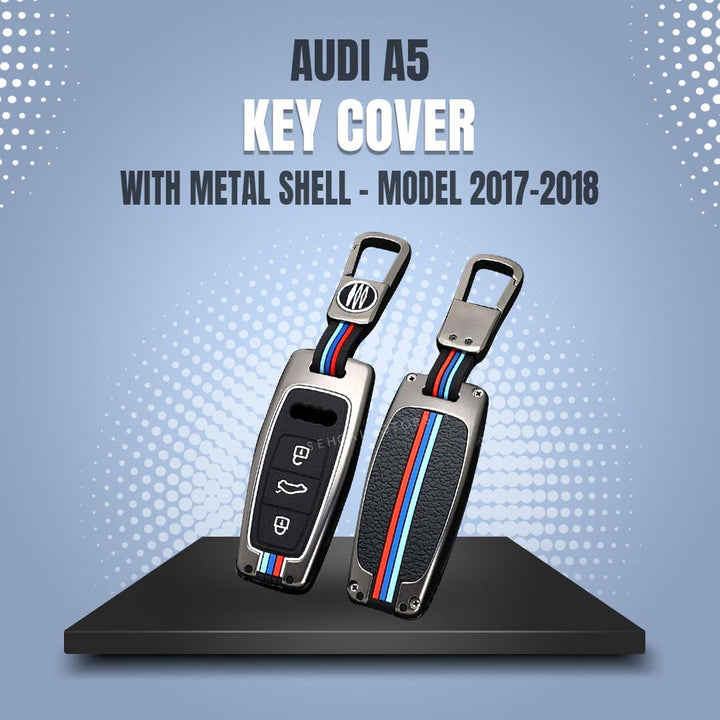 Audi A5 Key Cover With Metal Shell - Model 2017-2018 SehgalMotors.pk