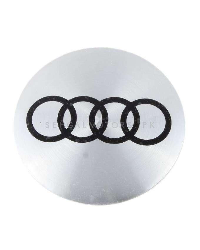Audi Wheel Cap Logo Chrome - 4 pieces - Center Hub Badge SehgalMotors.pk