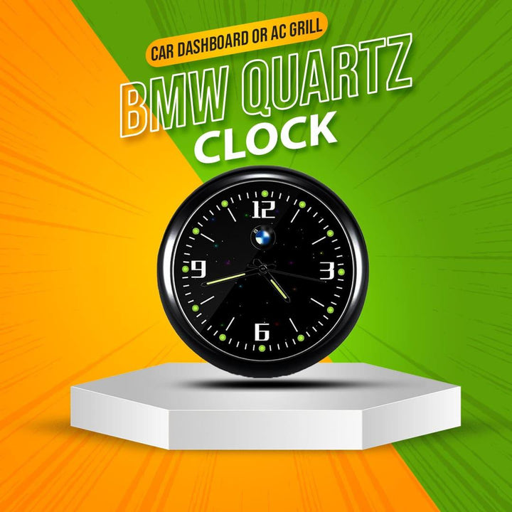 BMW Car Dashboard Or AC Grill Clock SehgalMotors.pk