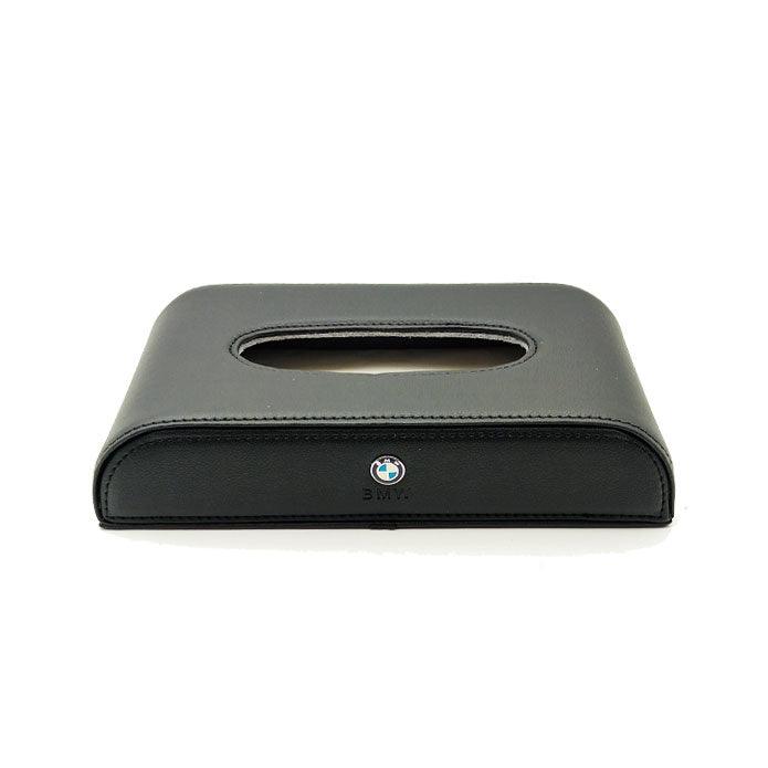 BMW Logo Car Tissue Holder Case Box 5CM - Black Without Chrome SehgalMotors.pk