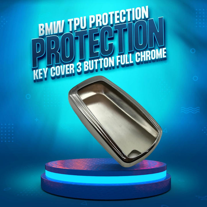 BMW TPU Protection Key Cover 3 Button Full Chrome SehgalMotors.pk