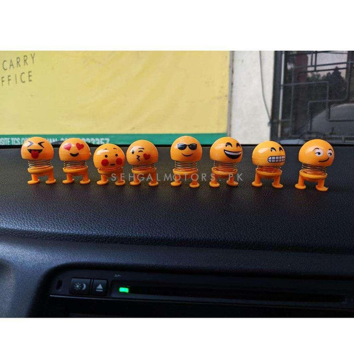 Bouncing Car Dashboard Smileys Emoji Emoticon Toy Each - Multi SehgalMotors.pk