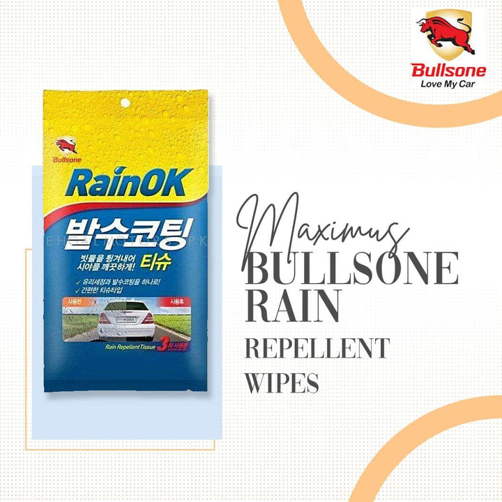 Bullsone Rain Repellent Wipes SehgalMotors.pk