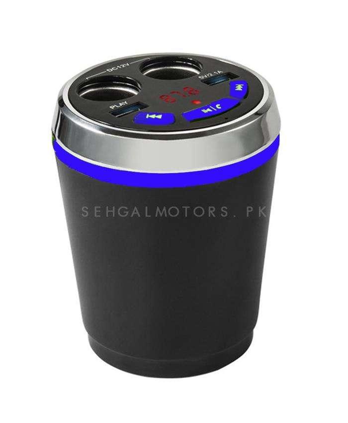 Car 3.1A Mobile Charger Bluetooth USB - Multi-Functional Cigarette Lighter |  MP3 Player for Music Streaming Via Bluetooth on FM supported DVD or CD SehgalMotors.pk