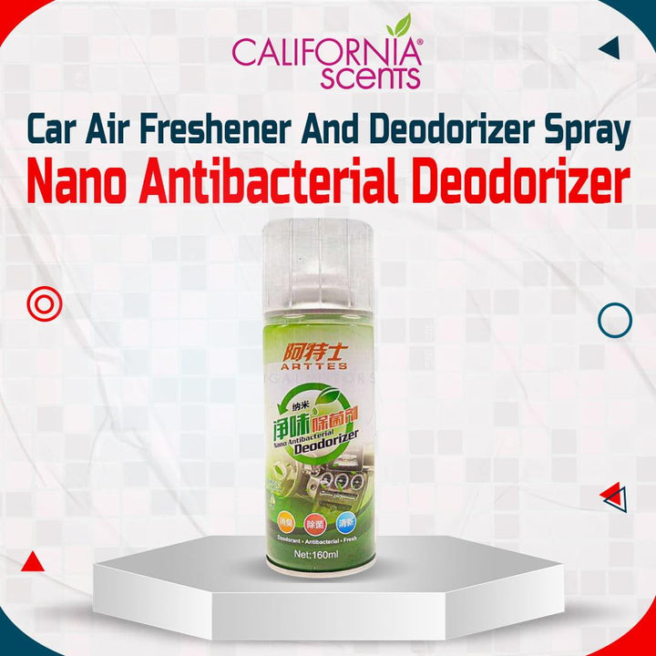 Car Air Freshener and Deodorizer Spray - 160 ML - Nano Antibacterial Deodorizer SehgalMotors.pk
