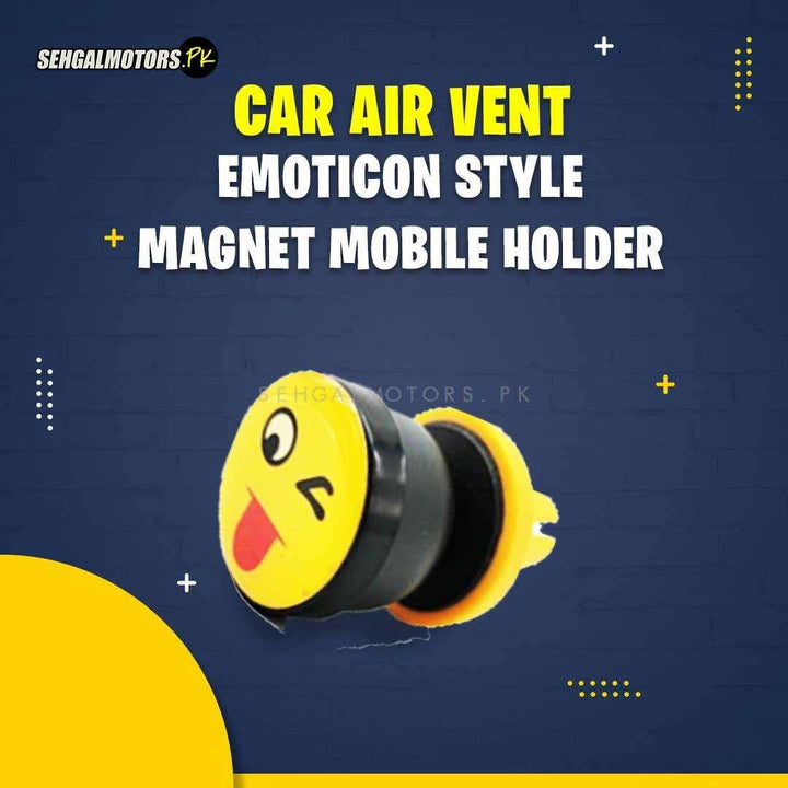 Car Air Vent Emoticon Style Magnet Mobile Holder SehgalMotors.pk