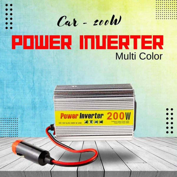 Car DC to AC Power Inverter Converter 200w Multi Color - Car Power Inverter Charger Converter Adapter | Modified Sine Wave Transformer SehgalMotors.pk