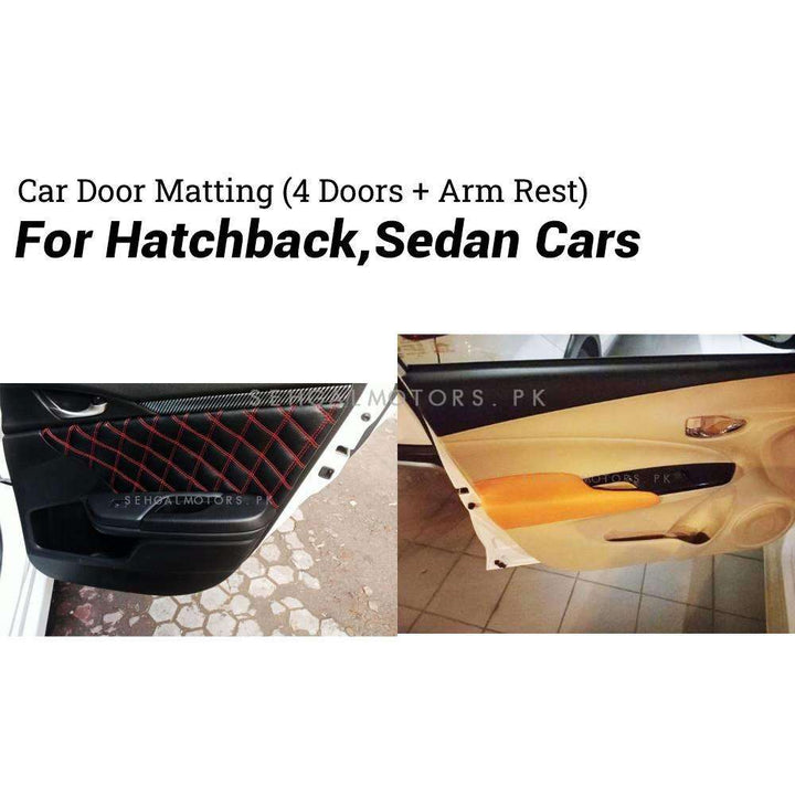 Car Door Matting (4 Doors) |  Hatchback, Sedan - Hatchback, Sedan SehgalMotors.pk