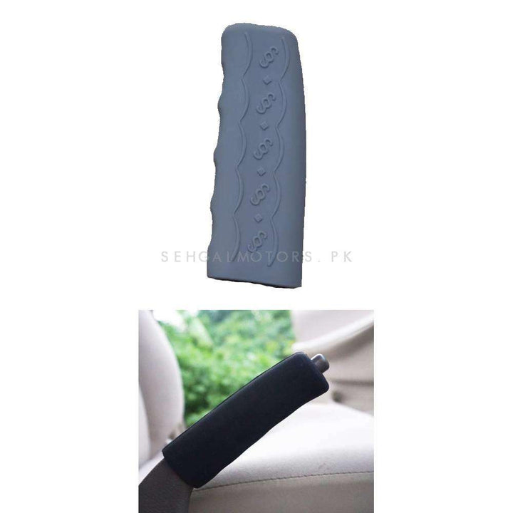 Car Hand Brake Cover Universal PVC Silicone Rubber Material Protector - Grey SehgalMotors.pk