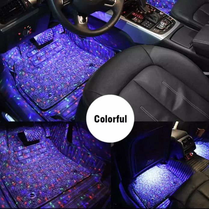 Car Interior Lighting With Remote Control The Starlights Of Car Seat Bottom A-12 - Disco Light SehgalMotors.pk