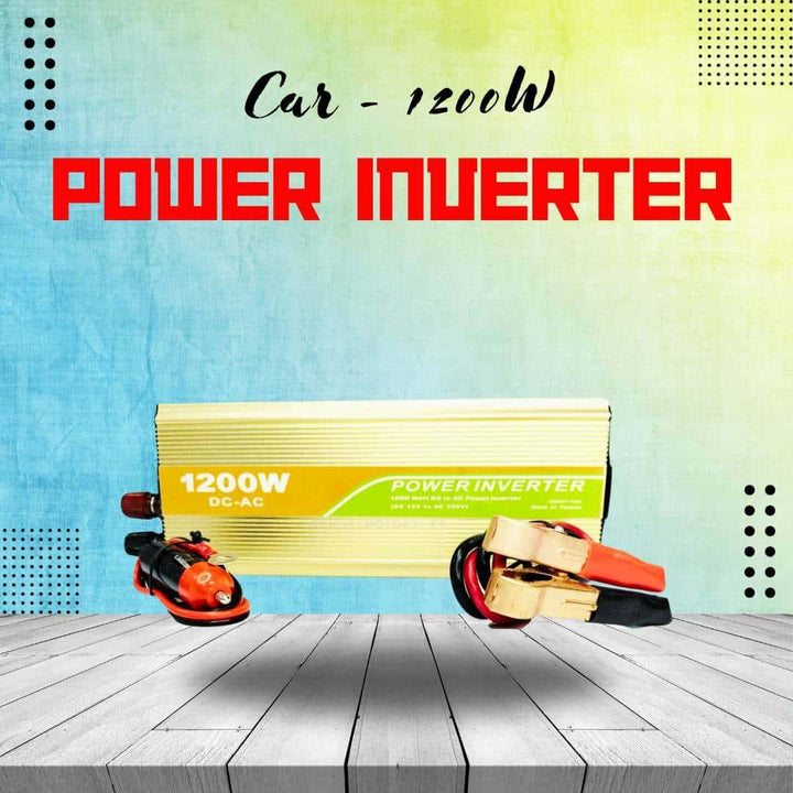 Car Power Inverter Converter DC to AC - 1200W - Car Power Inverter Charger Converter Adapter | Modified Sine Wave Transformer SehgalMotors.pk