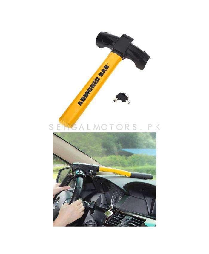Car Security Anti Theft Armored Bar Steering to Dashboard Lock Multi SehgalMotors.pk