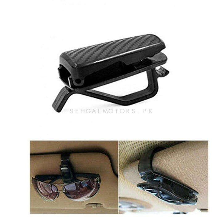 Carbon Fiber Car Sun glasses Clip Holder - Sunshade / Sun Shades Holder SehgalMotors.pk