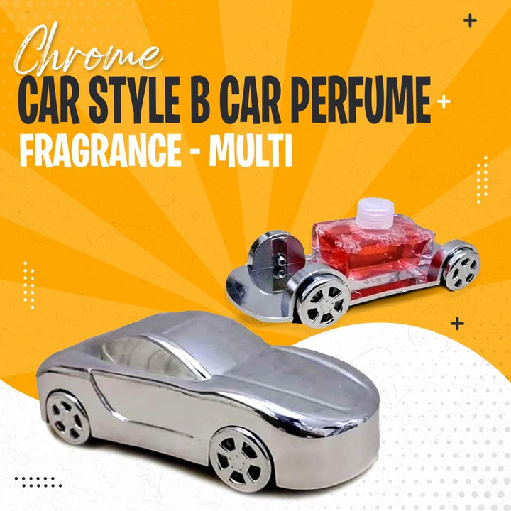 Chrome Car style B Car Perfume Fragrance - Multi - Car Perfume Fragrance Freshener Smell SehgalMotors.pk