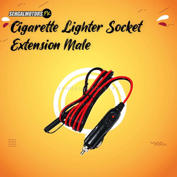Cigarette Lighter Socket Extension Male - Car Cigarette Lighter Male | Car Accessory Cigarette Lighter Socket Extension Cord Cable SehgalMotors.pk