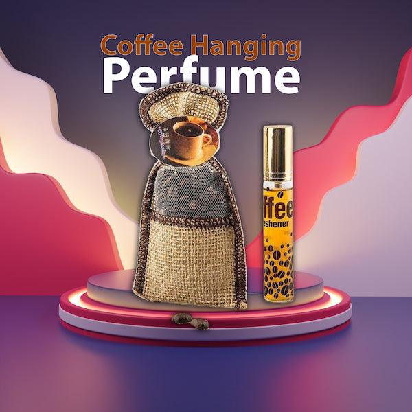 Coffee Beans Car Perfume Fragrance Hanging For Car - Multi Design Packaging and Coffee Bag SehgalMotors.pk