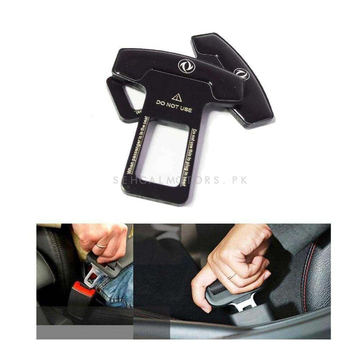DFSK Mini Metal Seat Belt Clip Black - Pair SehgalMotors.pk