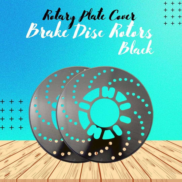 Disc Rotary Plate Cover Black - Pair - Brake Disc Rotors SehgalMotors.pk