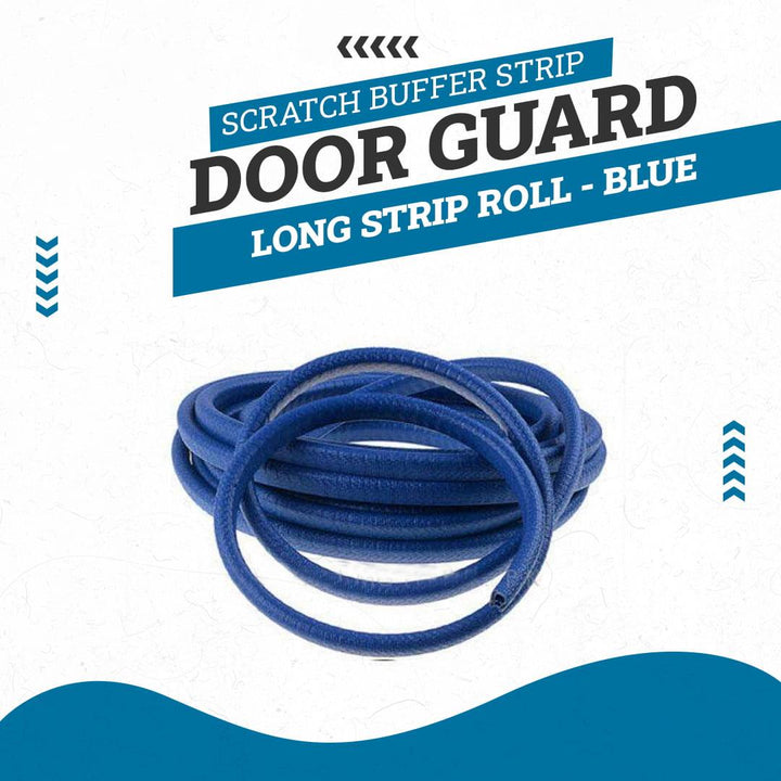 Door Guard Long Strip Roll - Blue - Edge Protection Anti-Scratch Buffer Strip SehgalMotors.pk