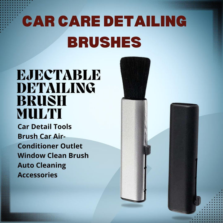 Ejectable Detailing Brush Multi - Car Detail Tools Brush Car Air-conditioner Outlet Window Clean Brush Auto Cleaning Accessories SehgalMotors.pk