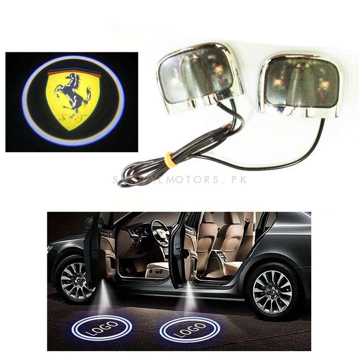 Ferrari Ghost Shadow Floor LED Light - Car LED Courtesy Door Projector Light | Door Welcome Light Ghost Shadow Light Lamp SehgalMotors.pk