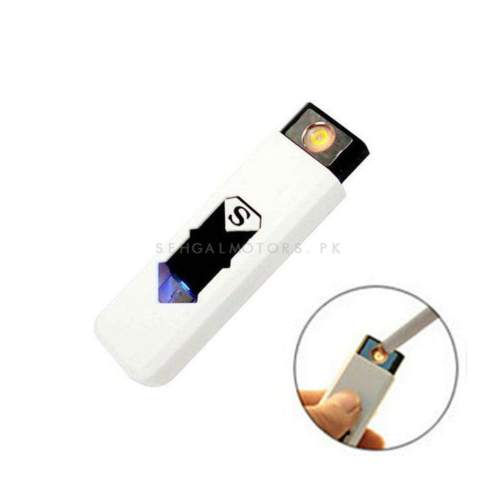 Flameless Rechargeable Electronic Windproof Eco Friendly Unique USB Cigarette Lighter SehgalMotors.pk