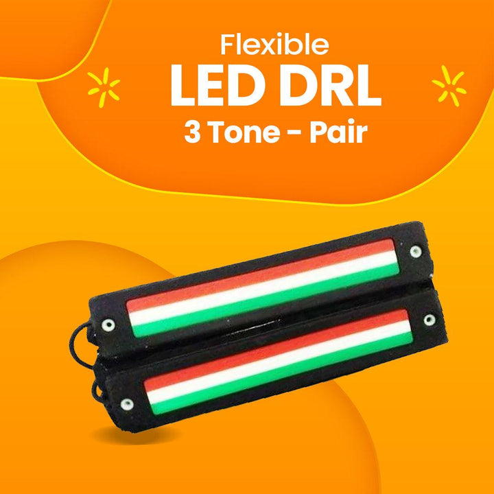 Flexible LED DRL 3 Tone - Pair - Daytime Running Lights | Car Styling Led Day Light | DRL Lamp SehgalMotors.pk