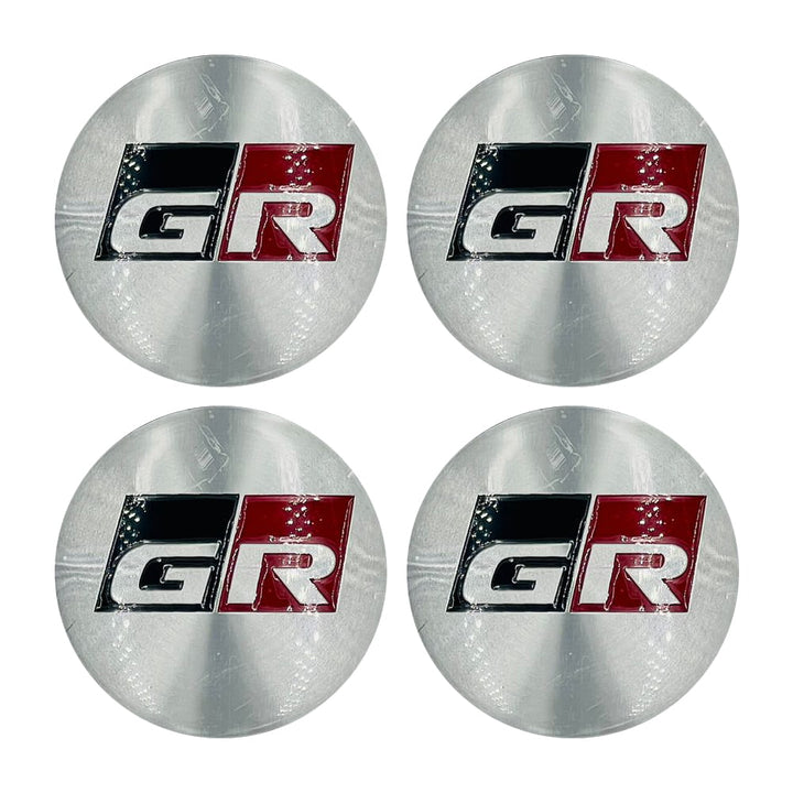 GR Wheel Cap Logo - 4 Pieces - Center Hub Badge SehgalMotors.pk