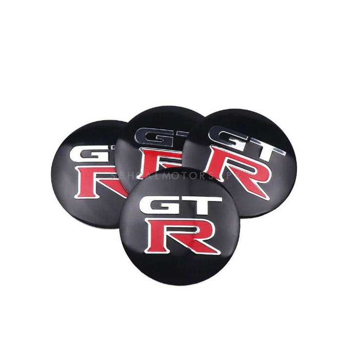 GTR Wheel Cap Logo - 4 Pc - Center Hub Badge SehgalMotors.pk