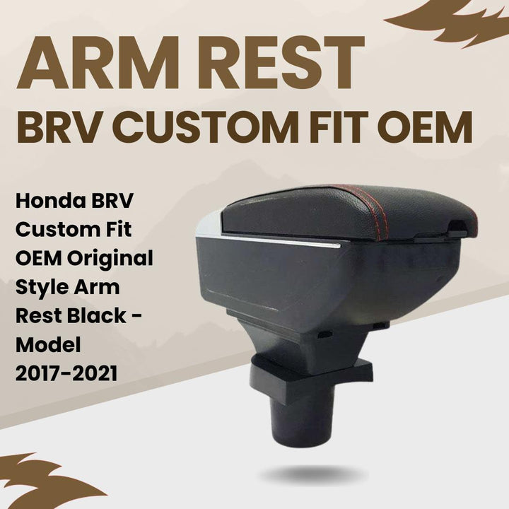 Honda BRV Custom Fit OEM Original Style Arm Rest Black - Model 2017-2021 SehgalMotors.pk