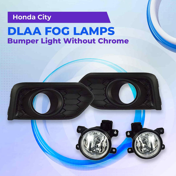 Honda City DLAA Fog Lamps Bumper Light without Chrome HD847 - Model 2021-2022 SehgalMotors.pk