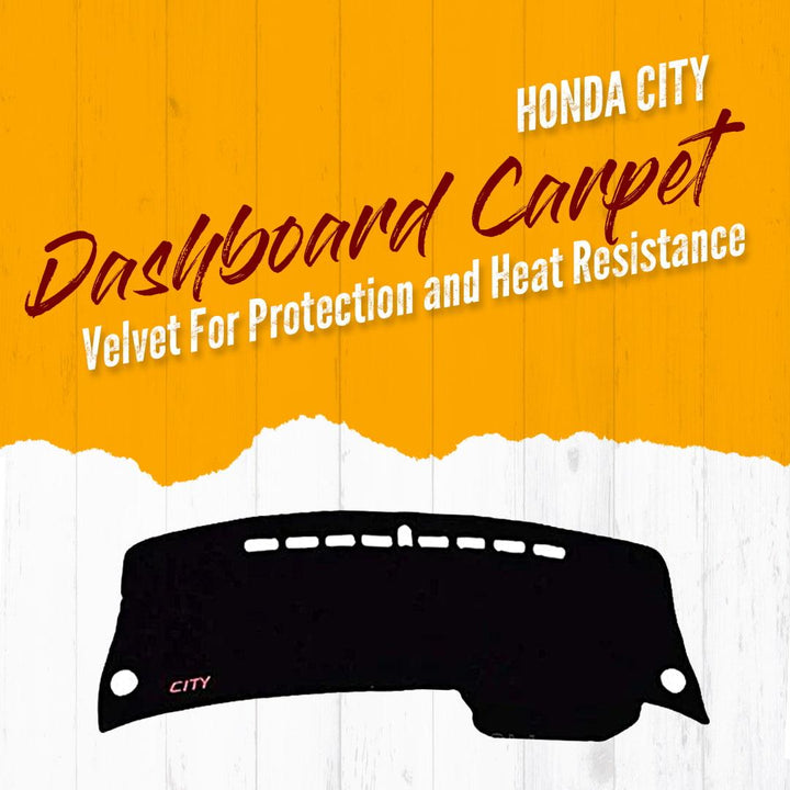 Honda City Dashboard Carpet Velvet For Protection and Heat Resistance - Model 2008-2021 SehgalMotors.pk