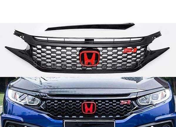 Honda Civic SI Grille Black With Logo - Model 2016-2021 SehgalMotors.pk
