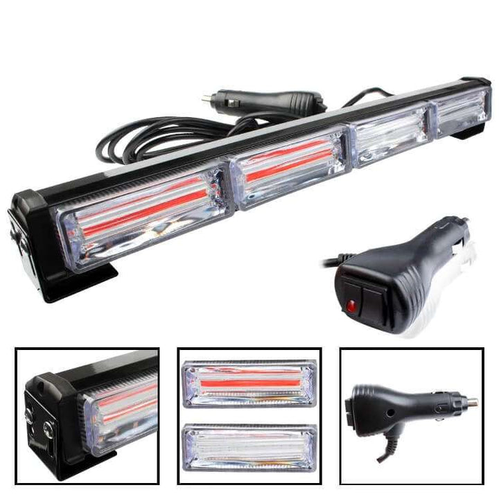 Police Heavy Duty Red And Blue Flasher LED Light - Multifunctional (40mm x 375mm)