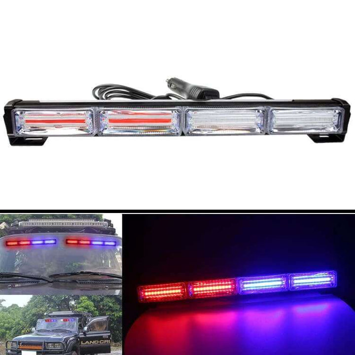 Police Heavy Duty Red And Blue Flasher LED Light - Multifunctional (40mm x 375mm)