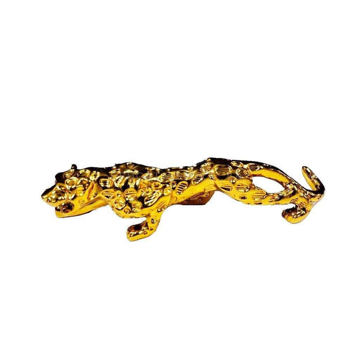 Jaguar Leopard Sculpture For Dashboard Decoration Purpose Large - Golden SehgalMotors.pk